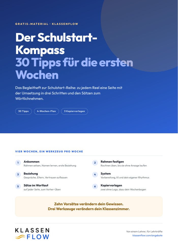 Schulstart-Kompass – 30 Tipps für die ersten Wochen (Gratis-PDF)