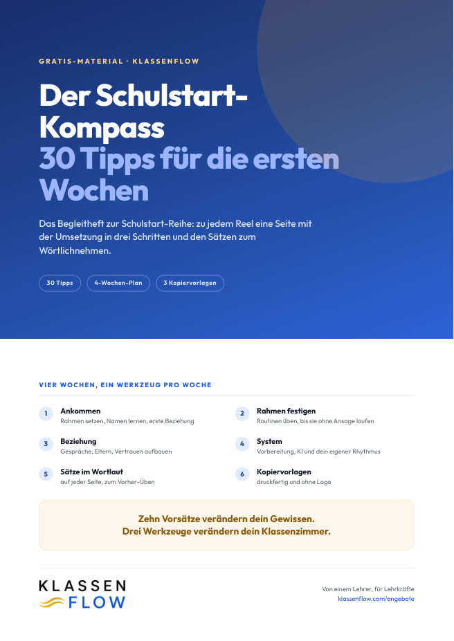 Schulstart-Kompass – 30 Tipps für die ersten Wochen (kostenlos)