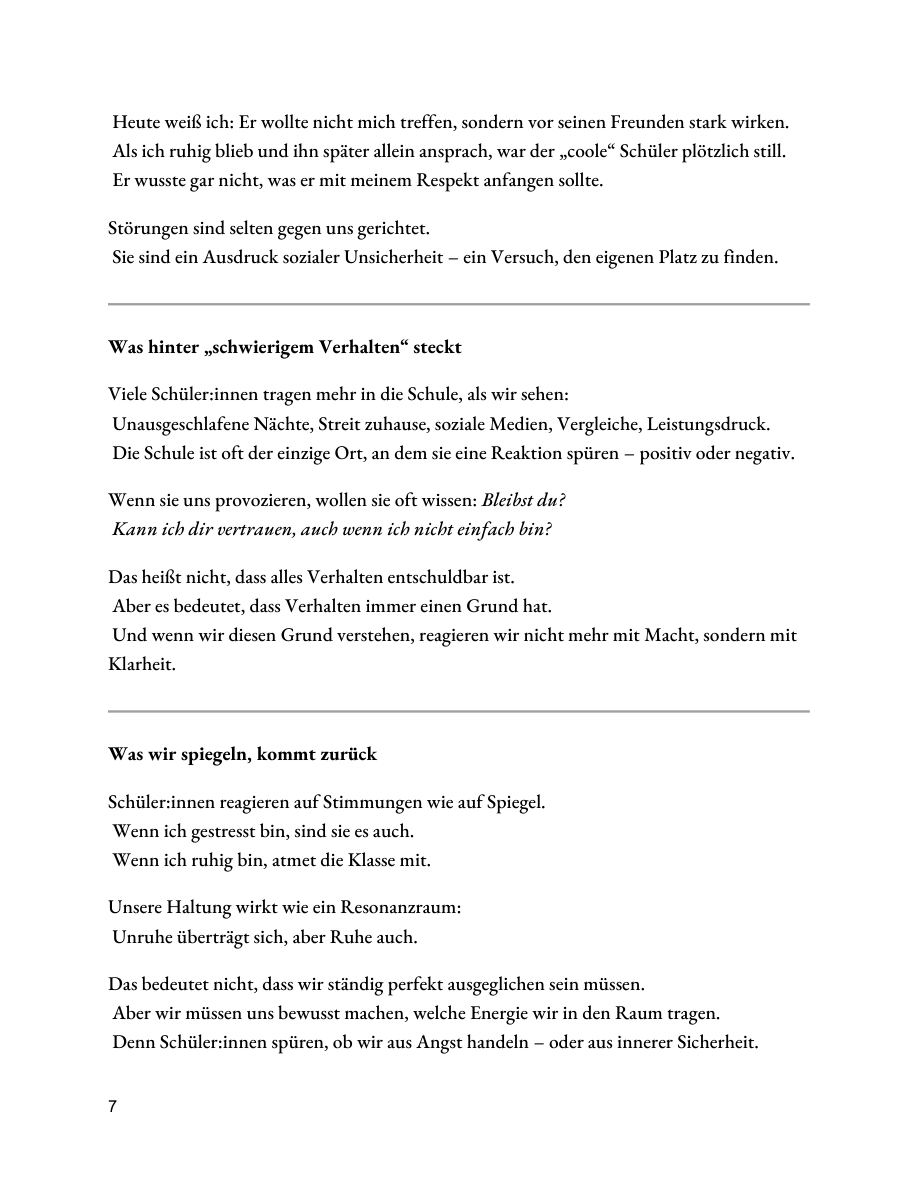 Weitere Innenseite aus „Haltung statt Regeln“